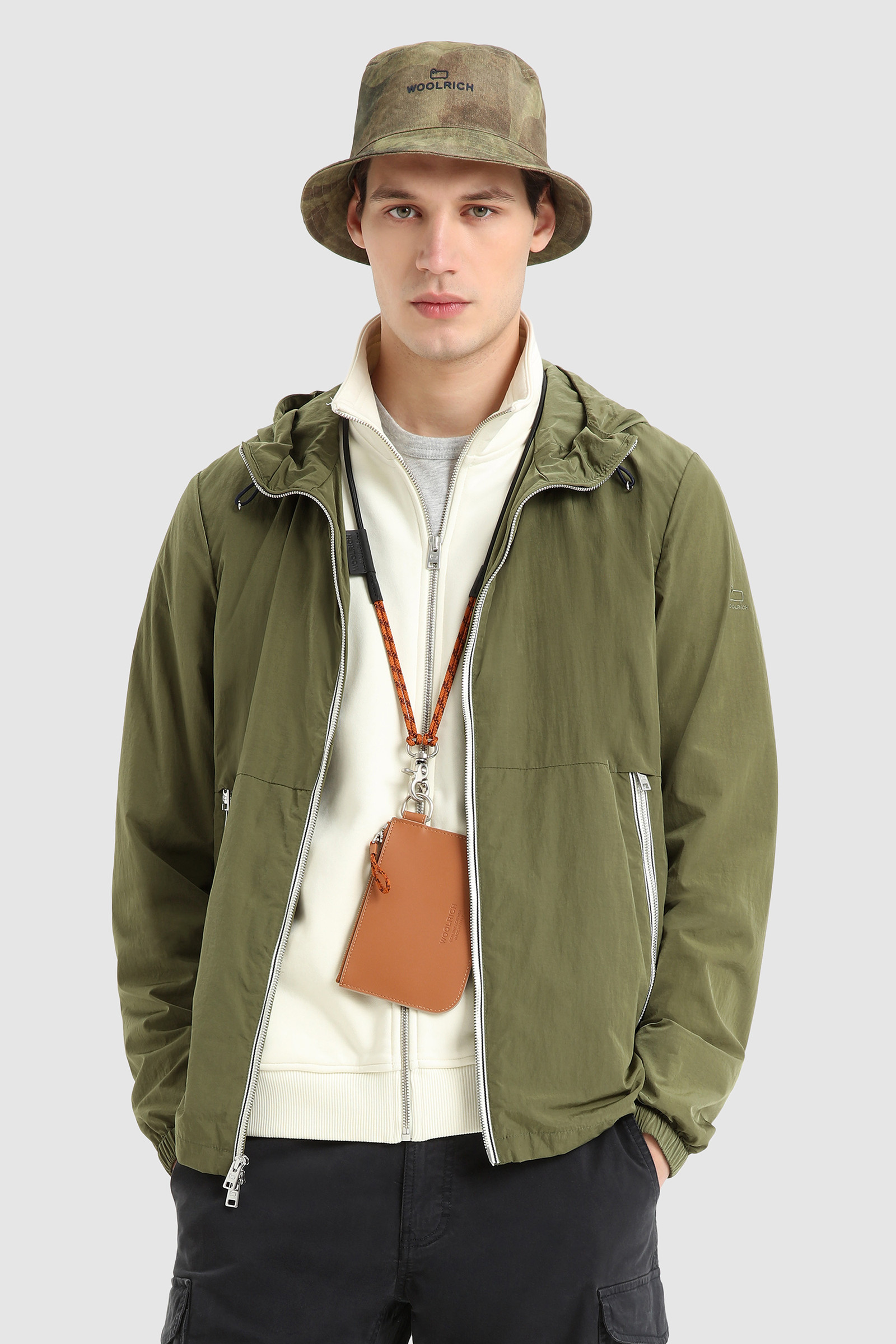 Collar con mosquetón naranja photo 4 | Woolrich