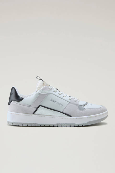 Sneakers Classic Basket in pelle scamosciata Bianco | Woolrich