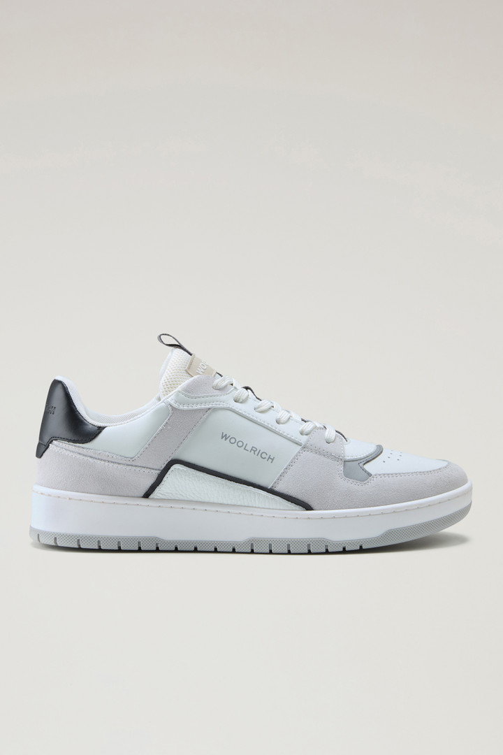 Classic Basketball Sneakers in Suede White photo 1 | Woolrich