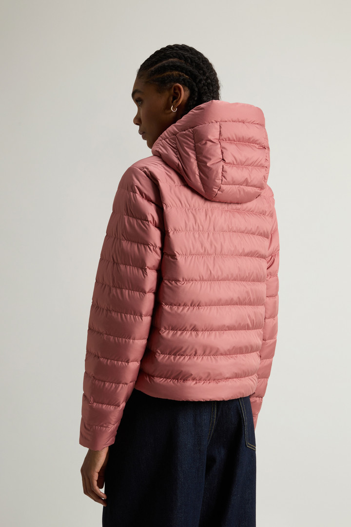 Padded Microfiber Jacket with Hood Pink photo 3 | Woolrich