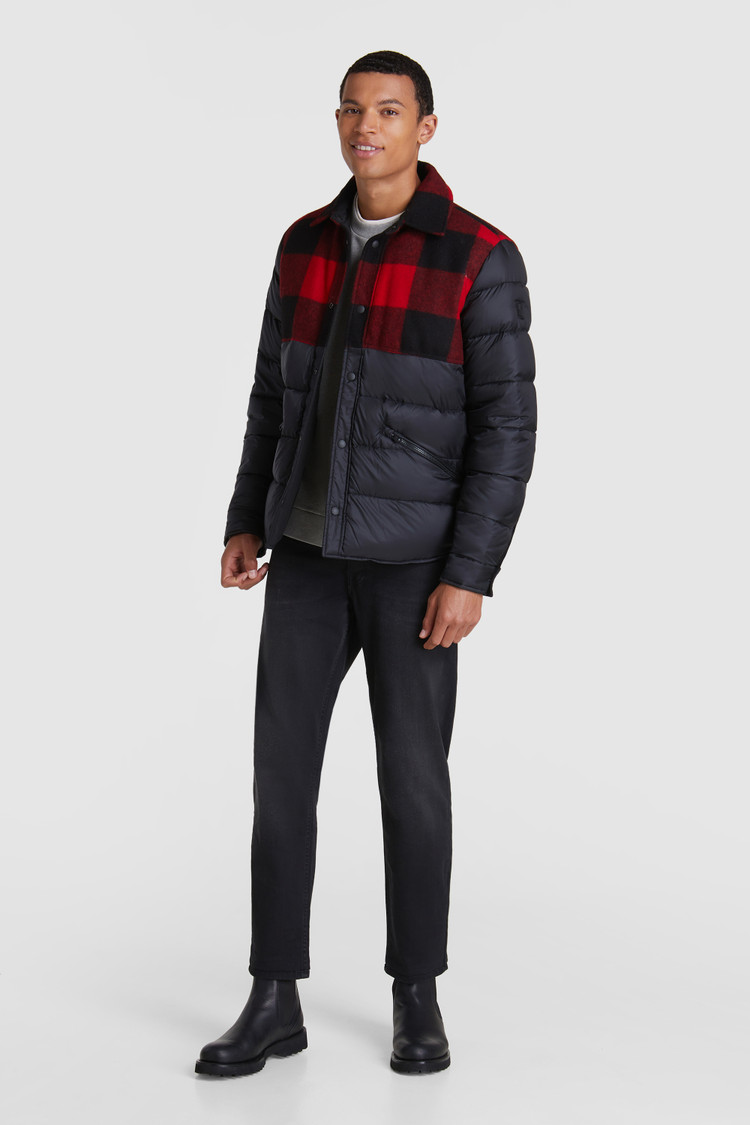 Rowland reversible jacket with shirt collar