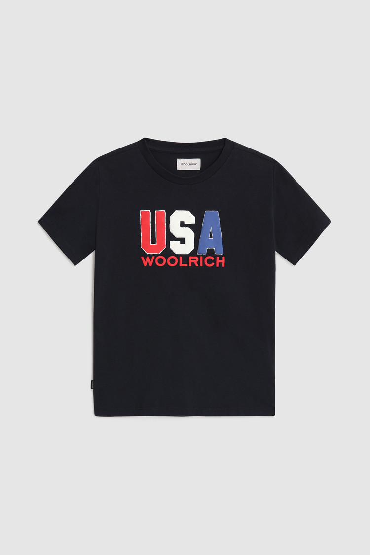 T-shirt garçon à logo USA