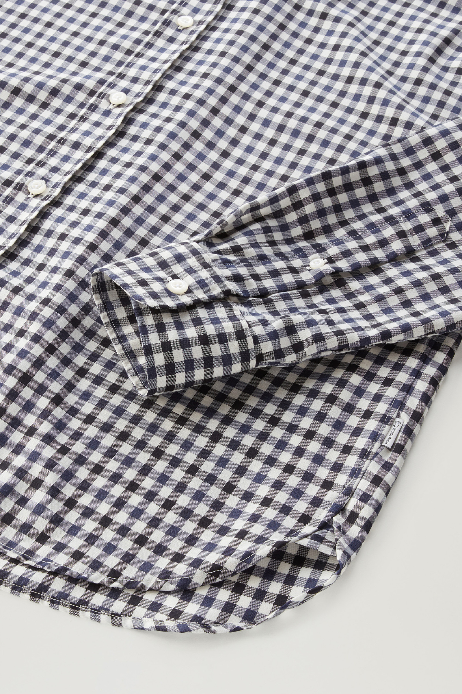 Camicia in puro fresco lana vergine Merino blu photo 7 | Woolrich