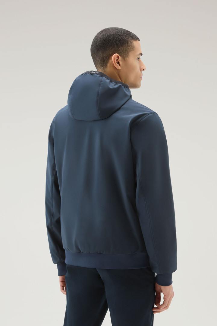 Softshell Hooded Sweatshirt Blue photo 3 | Woolrich