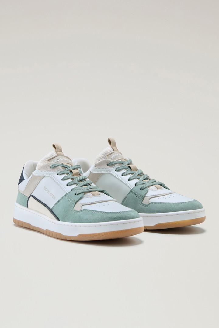 Classic Basketball Sneakers in Suede White photo 2 | Woolrich