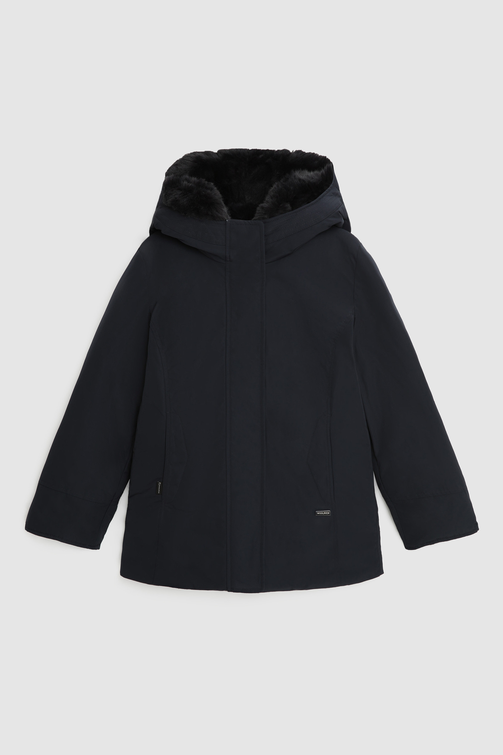 Luxury Boulder Parka da bambina con pelliccia ecologica