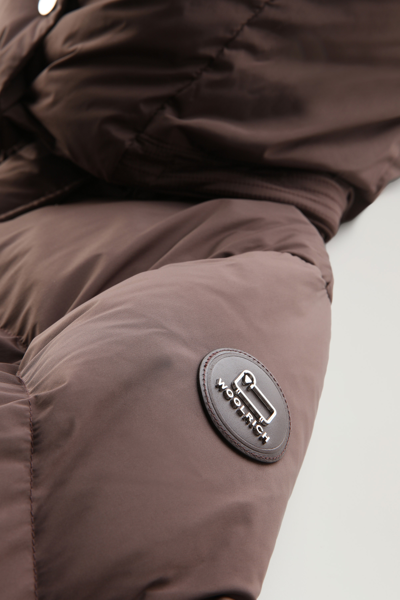 Aurora Long Parka in Stretch Nylon Brown photo 8 | Woolrich