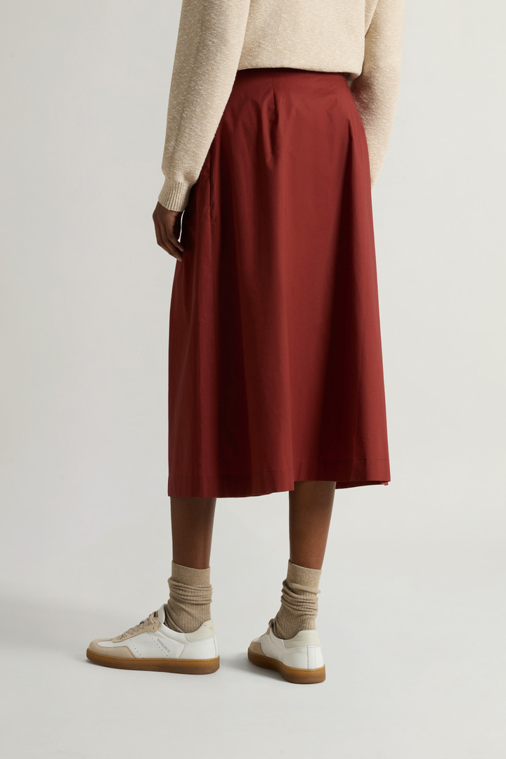 Pure Cotton Poplin Skirt Red photo 3 | Woolrich