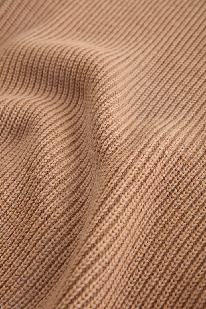 Ribbed virgin merino wool Crewneck Sweater