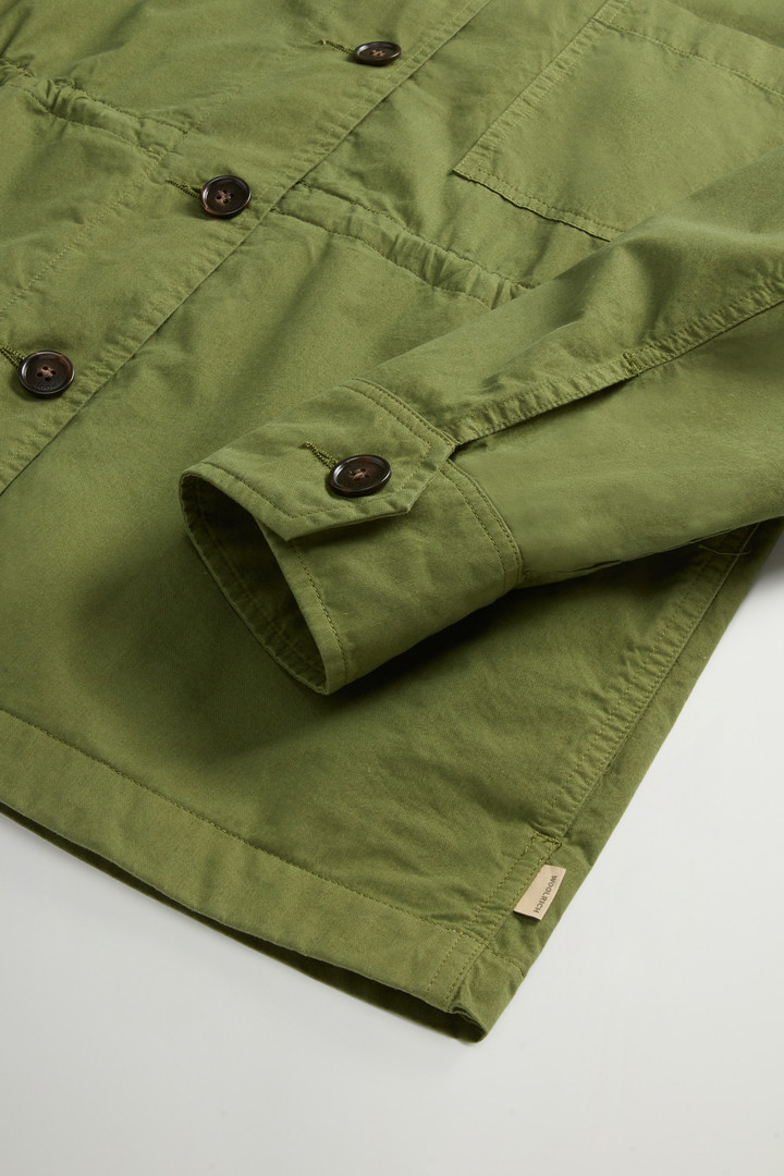 Garment-Dyed Pure Cotton Overshirt Green photo 7 | Woolrich