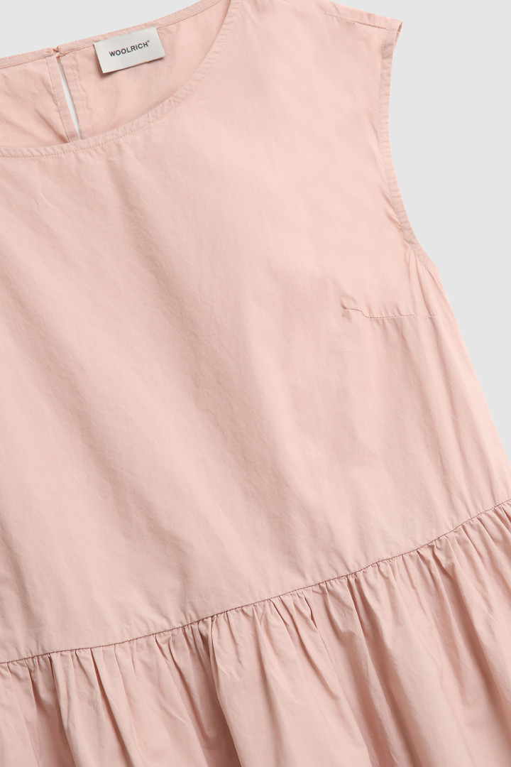 Robe en popeline à mancherons