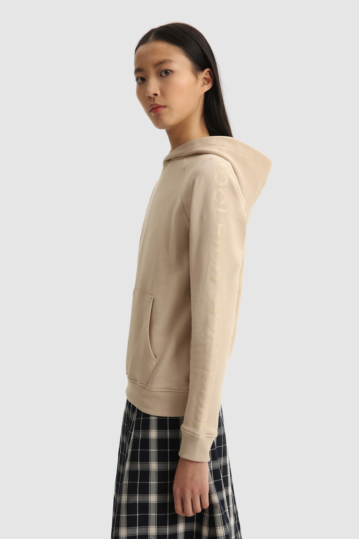 Sudadera con capucha de felpa con logotipo estampado
