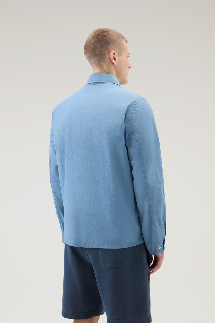Overshirt aus Crinkle-Nylon Blau photo 3 | Woolrich