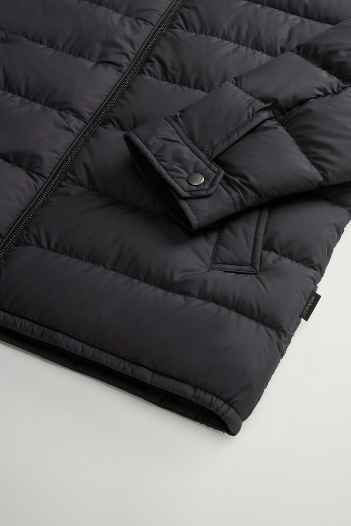 Lightweight Down Jacket in Microfiber Black photo 8 | Woolrich