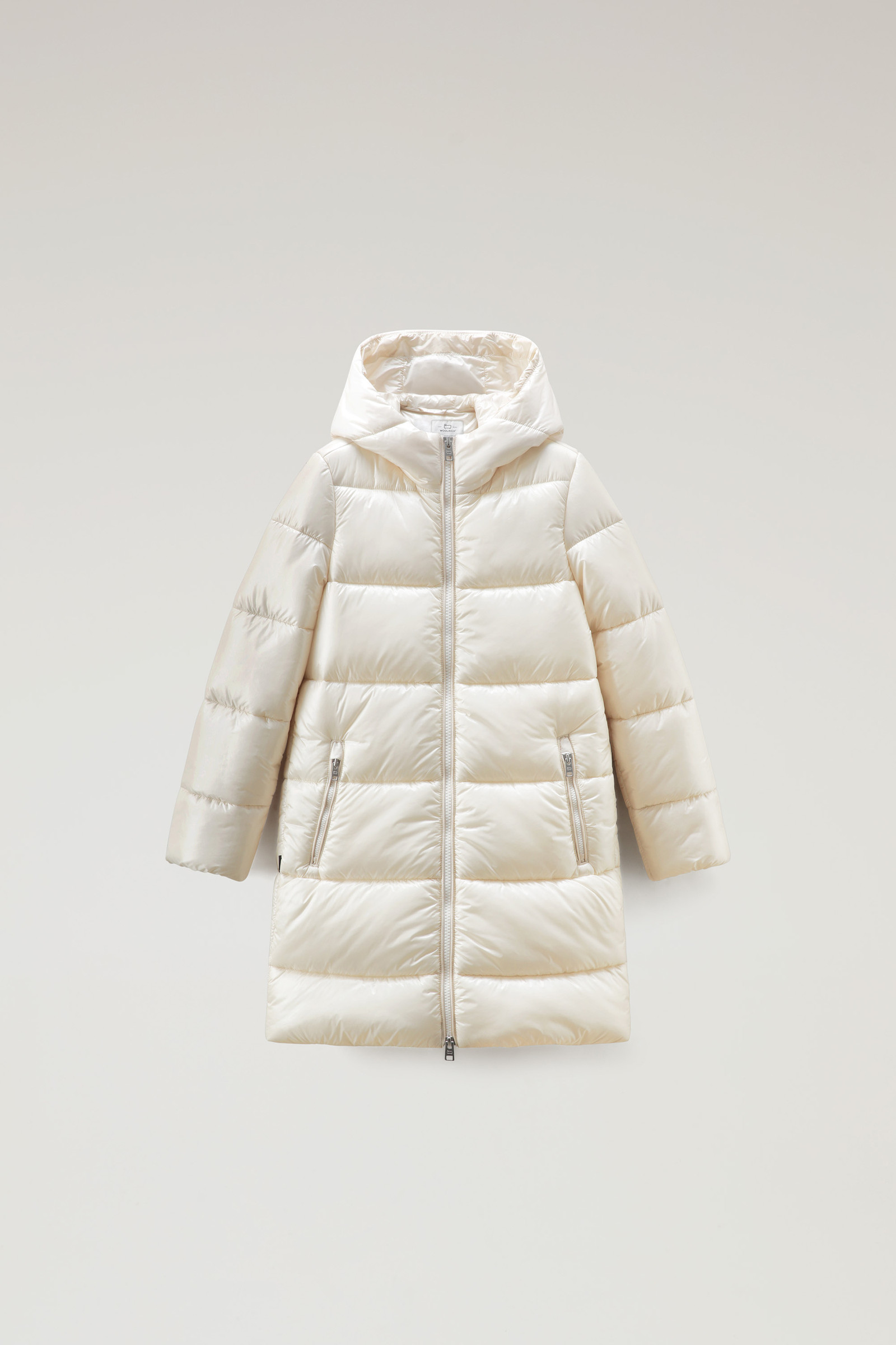 Girls' Quilted Jacket in Glossy Nylon White | Woolrich