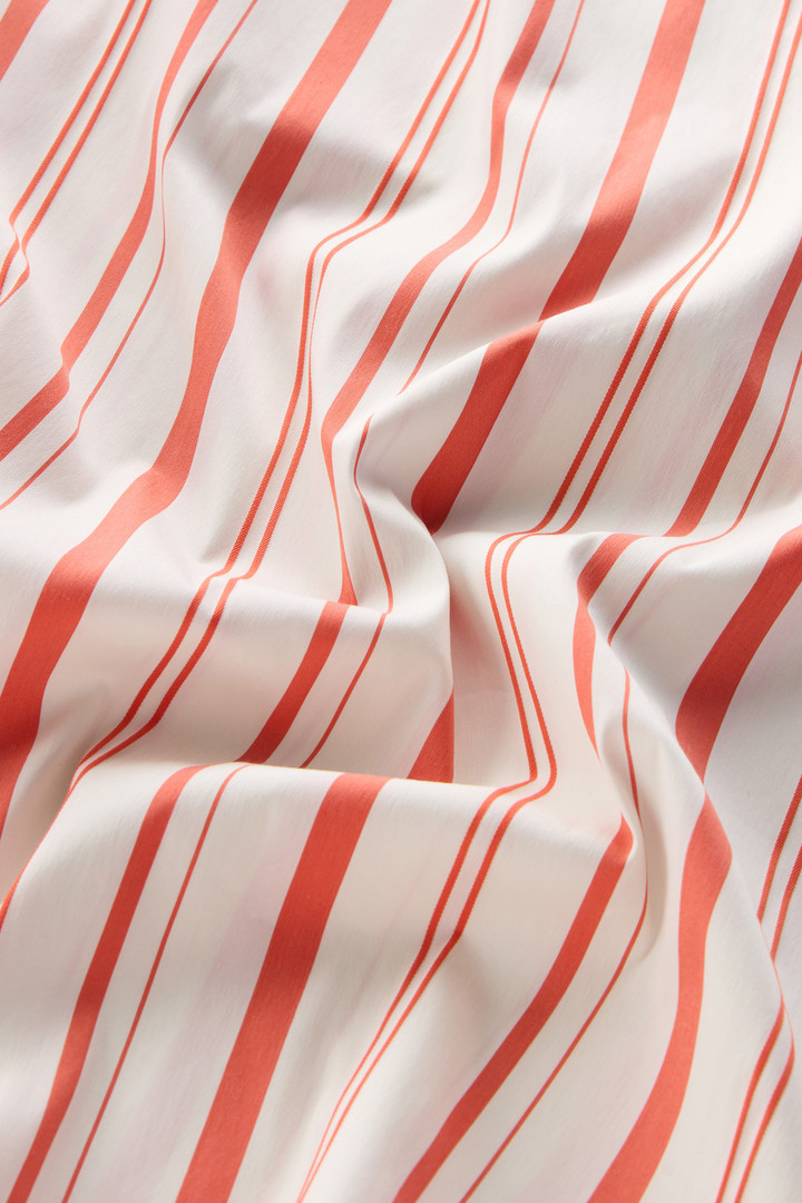 Robe à rayures en popeline de coton mélangé Blanc photo 8 | Woolrich