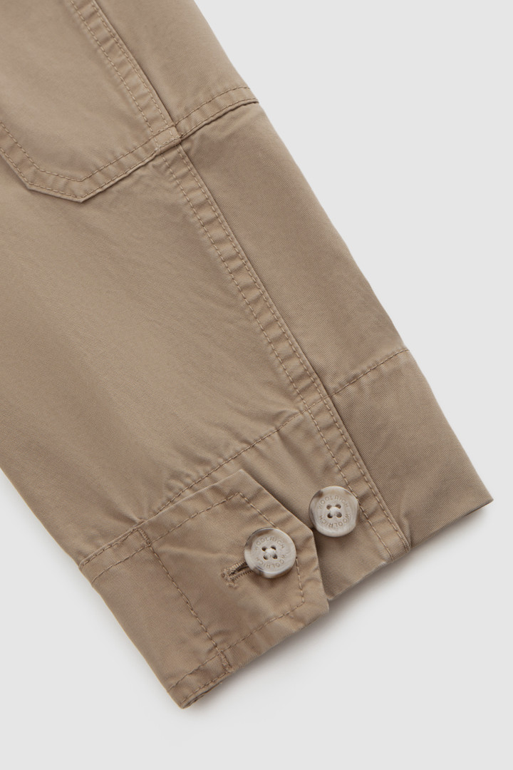 Feldjacke mit Rundhalsausschnitt aus weicher, stückgefärbter Baumwolle Grün photo 9 | Woolrich