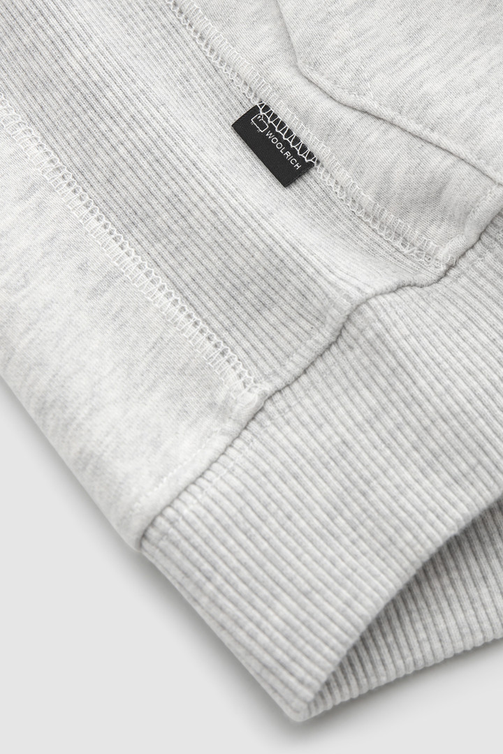 Sudadera con capucha de niña de algodón orgánico grey photo 4 | Woolrich