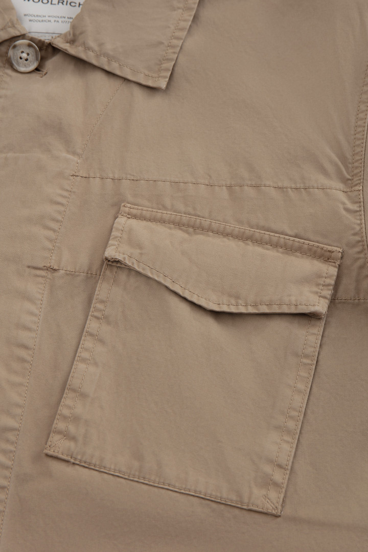 Feldjacke mit Rundhalsausschnitt aus weicher, stückgefärbter Baumwolle Grün photo 6 | Woolrich
