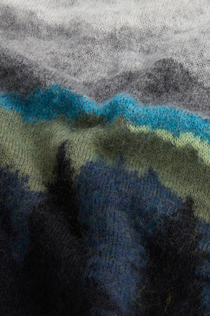 Mohair- and Wool-Blend Crewneck Sweater with Gradient Motif by Todd Snyder Gray photo 10 | Woolrich