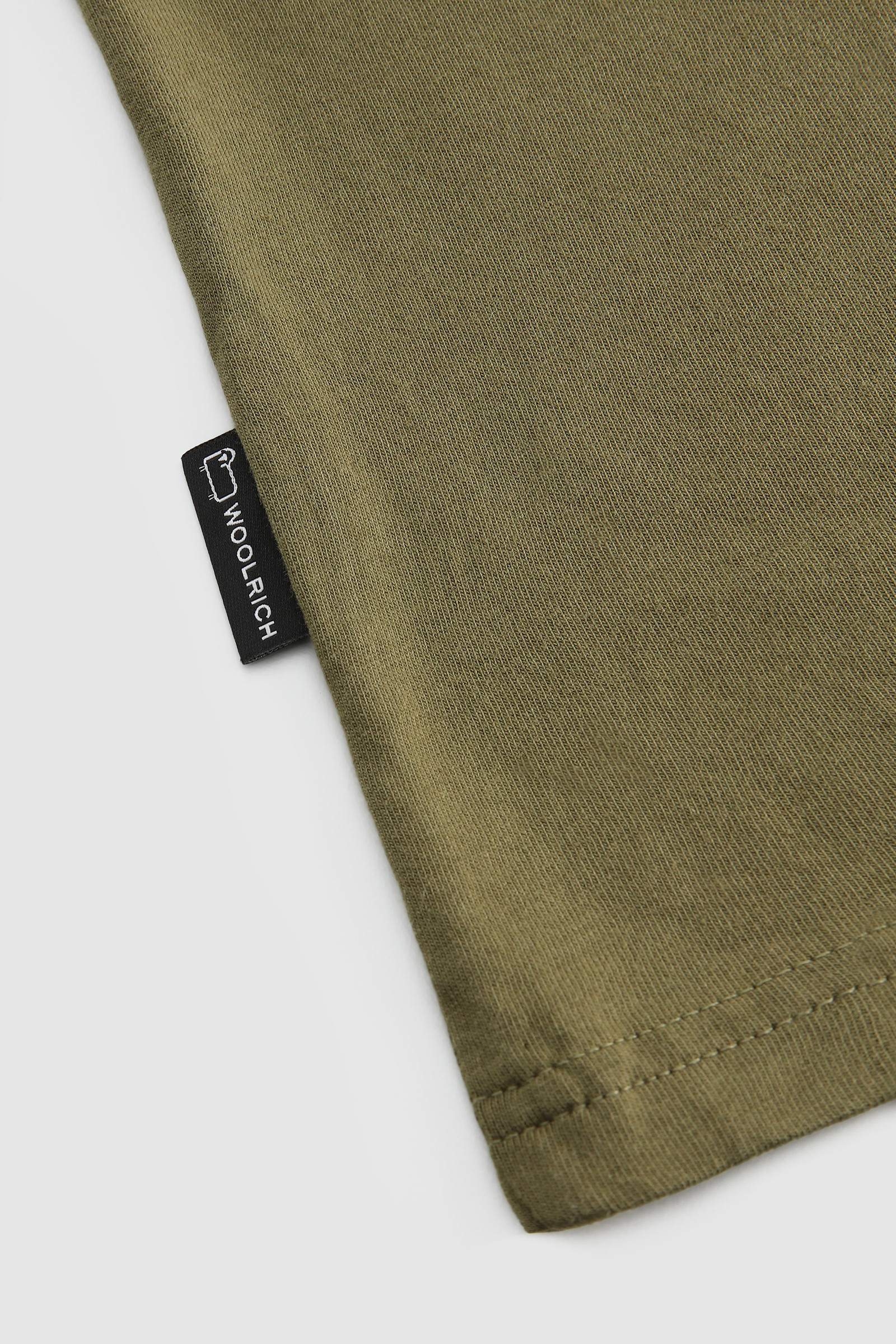 T-Shirt with Multicolor Sheep Logo Green photo 6 | Woolrich