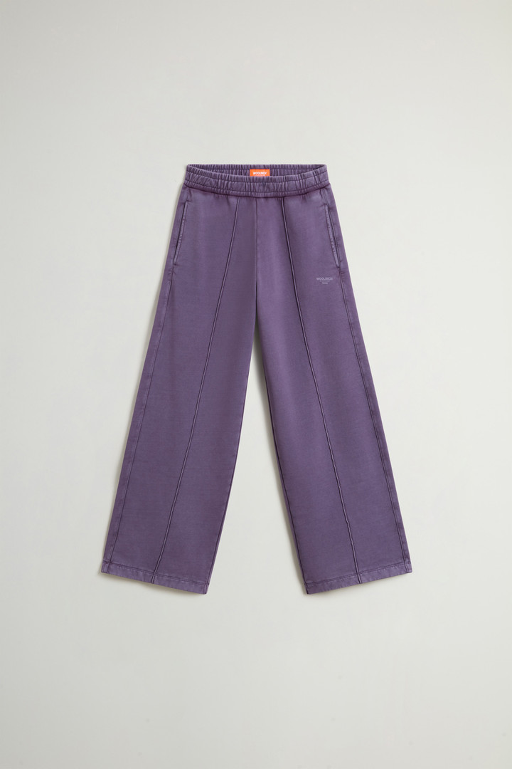 Teen Girls’ Garment-Dyed Pants in Pure Cotton Fleece Purple photo 1 | Woolrich
