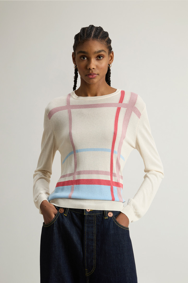 Woolrich Woman Crewneck Sweater Multicolor Size XL