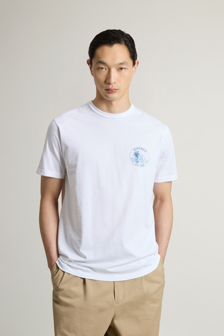 T-shirt en pur coton Blanc photo 1 | Woolrich