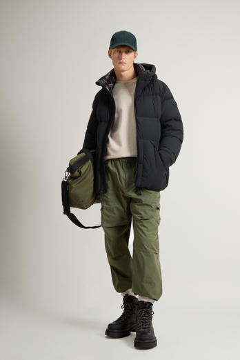 Doudoune Sierra Supreme en nylon élastique Noir | Woolrich