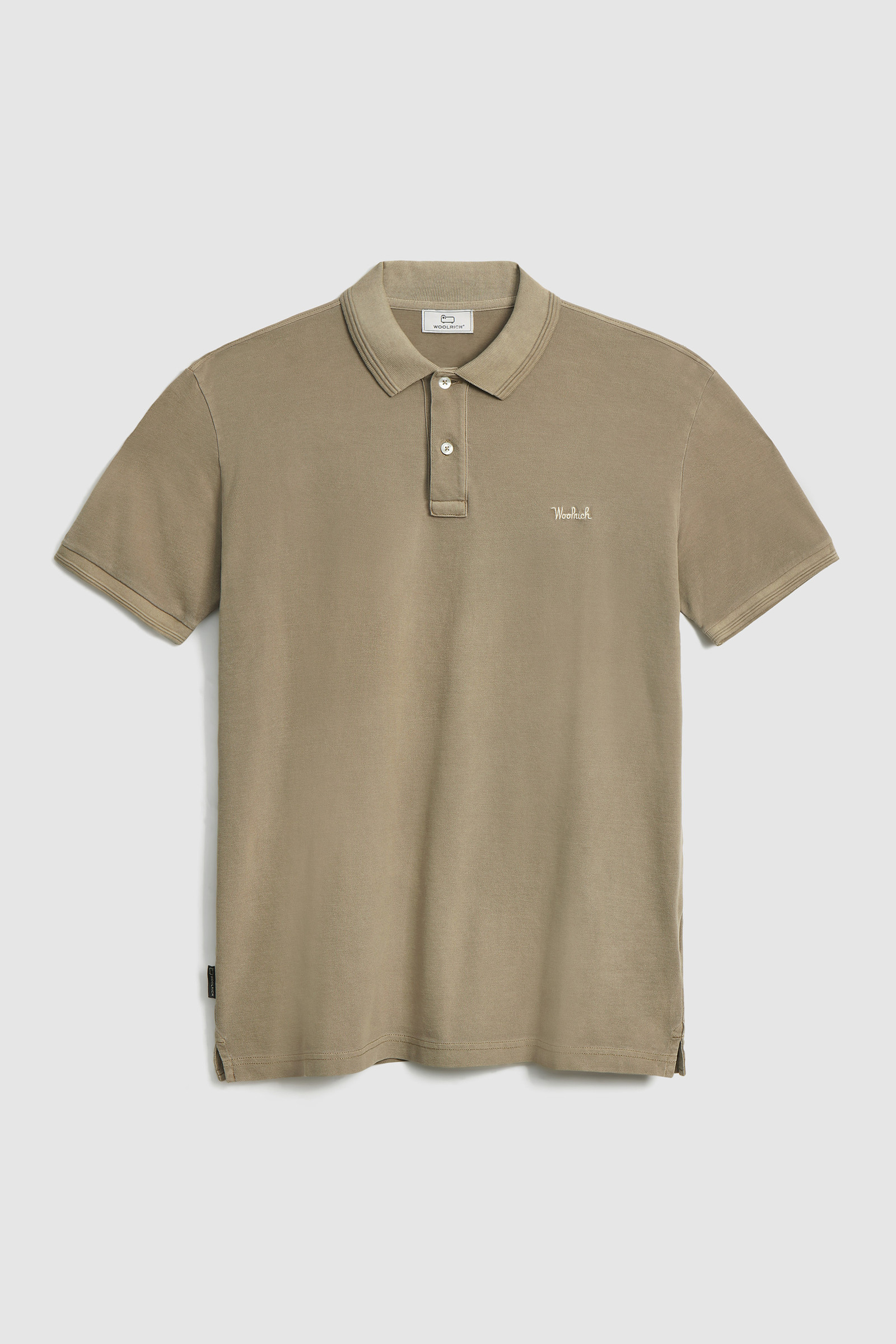 Polo Mackinack en piqué de coton teint en pièce beige photo 4 | Woolrich