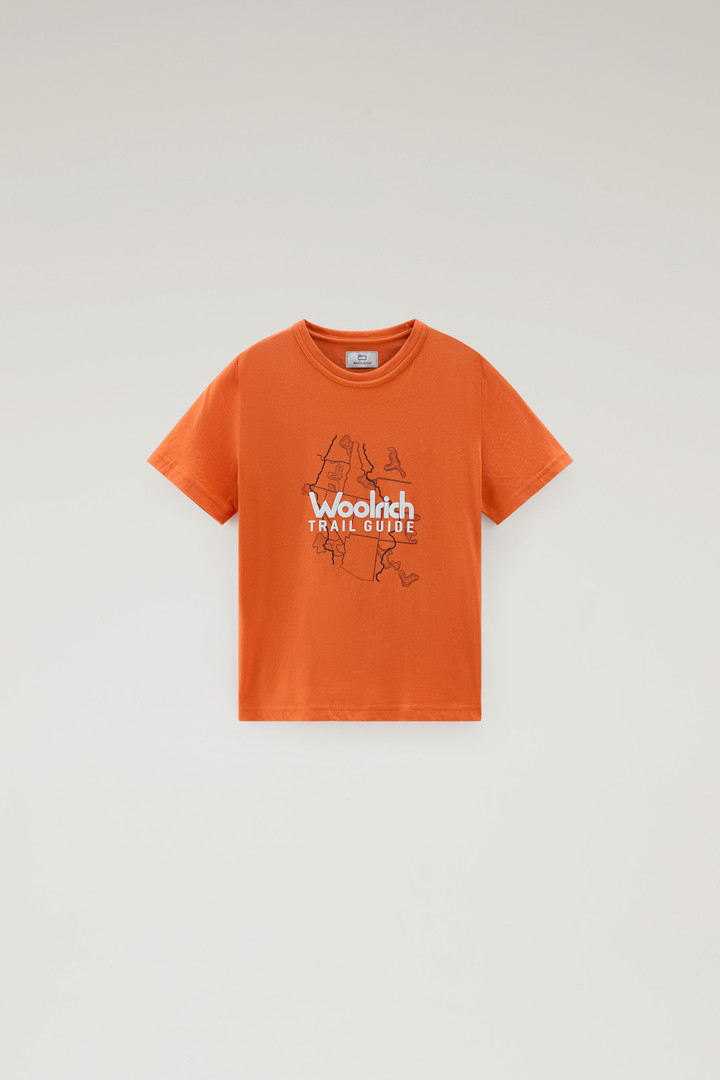 GRAPHIC T-SHIRT Orange photo 1 | Woolrich