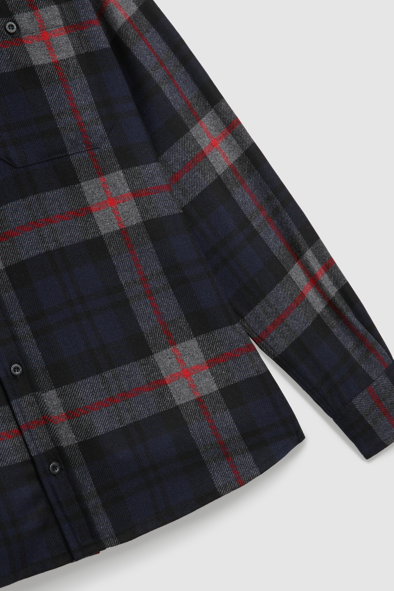 Trout Run Flannel Shirt - Made in Usa Blue photo 9 | Woolrich