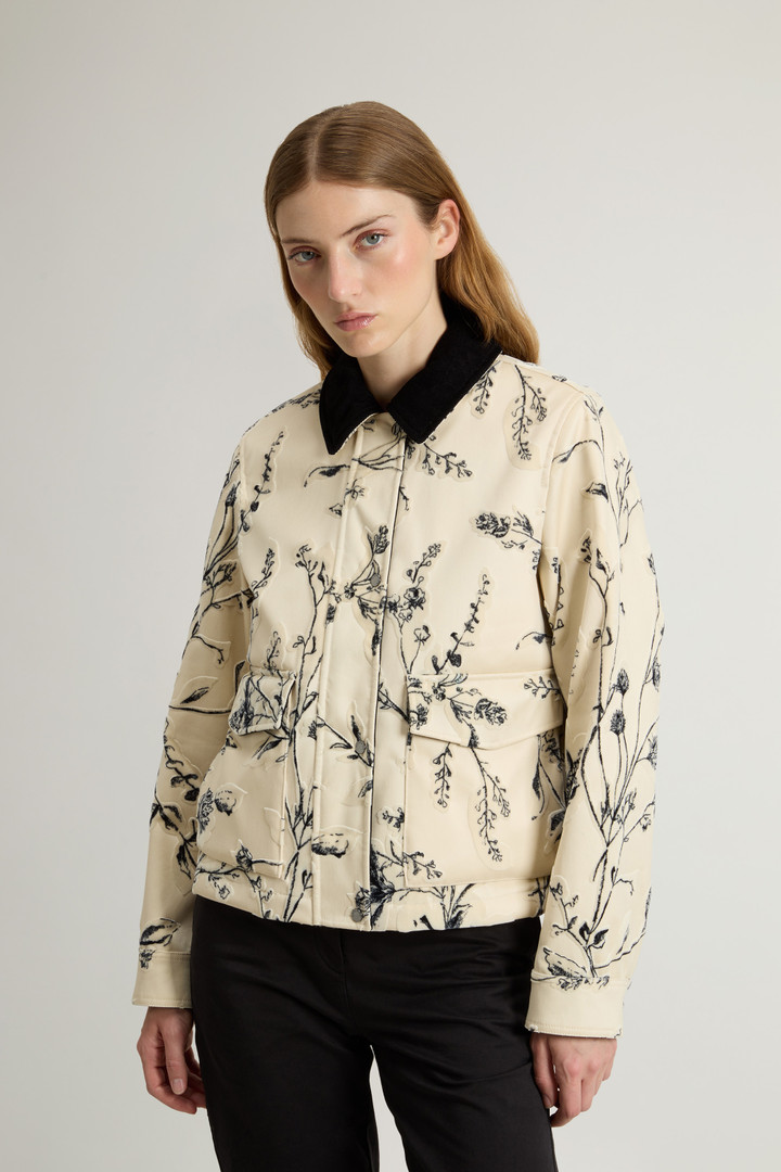 Jack van Pontoglio-fluweel met reliëfpatroon Beige photo 1 | Woolrich