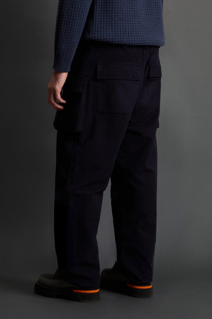 Pantaloni in cotone elasticizzato by Todd Snyder Blu photo 3 | Woolrich