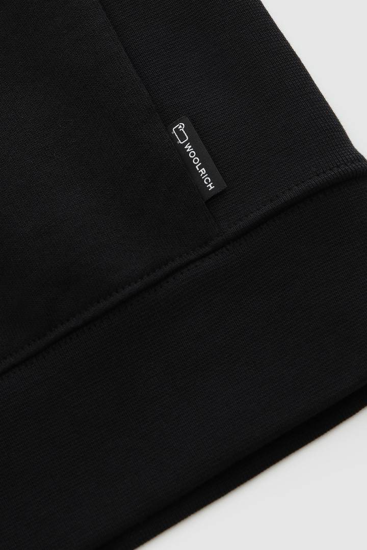 Sweat à capuche avec imprimé au dos noir photo 10 | Woolrich