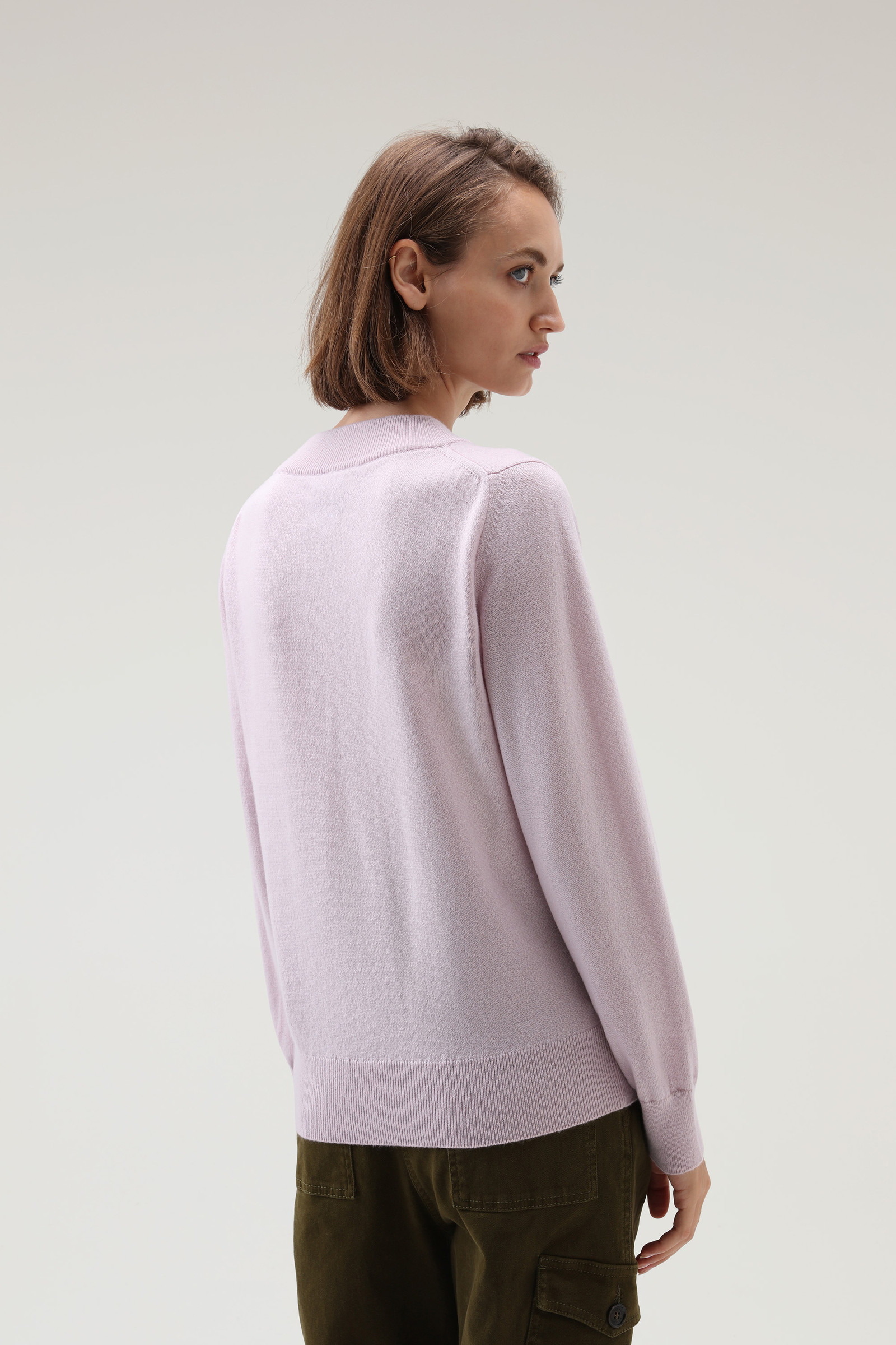 Cashmere Crewneck Luxe Sweater Lilac photo 3 | Woolrich