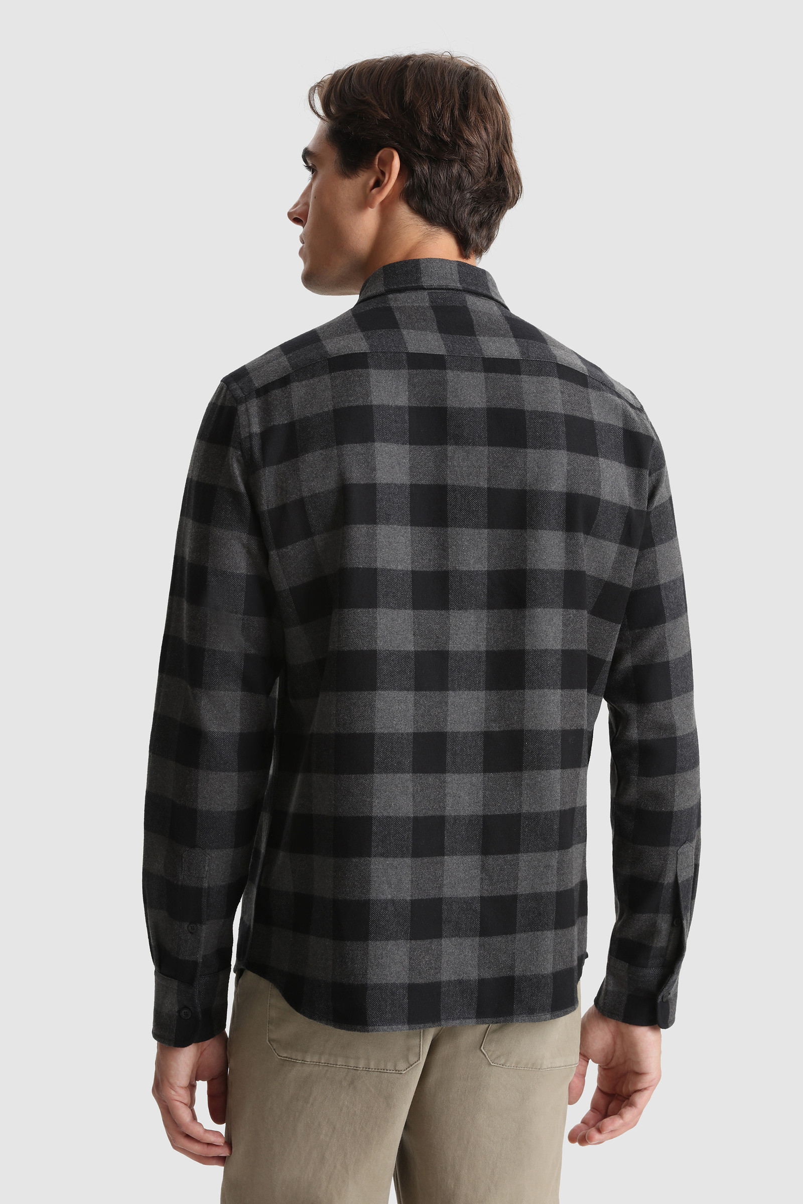 Camicia Trout Run con motivo d'archivio Buffalo Check nero photo 4 | Woolrich