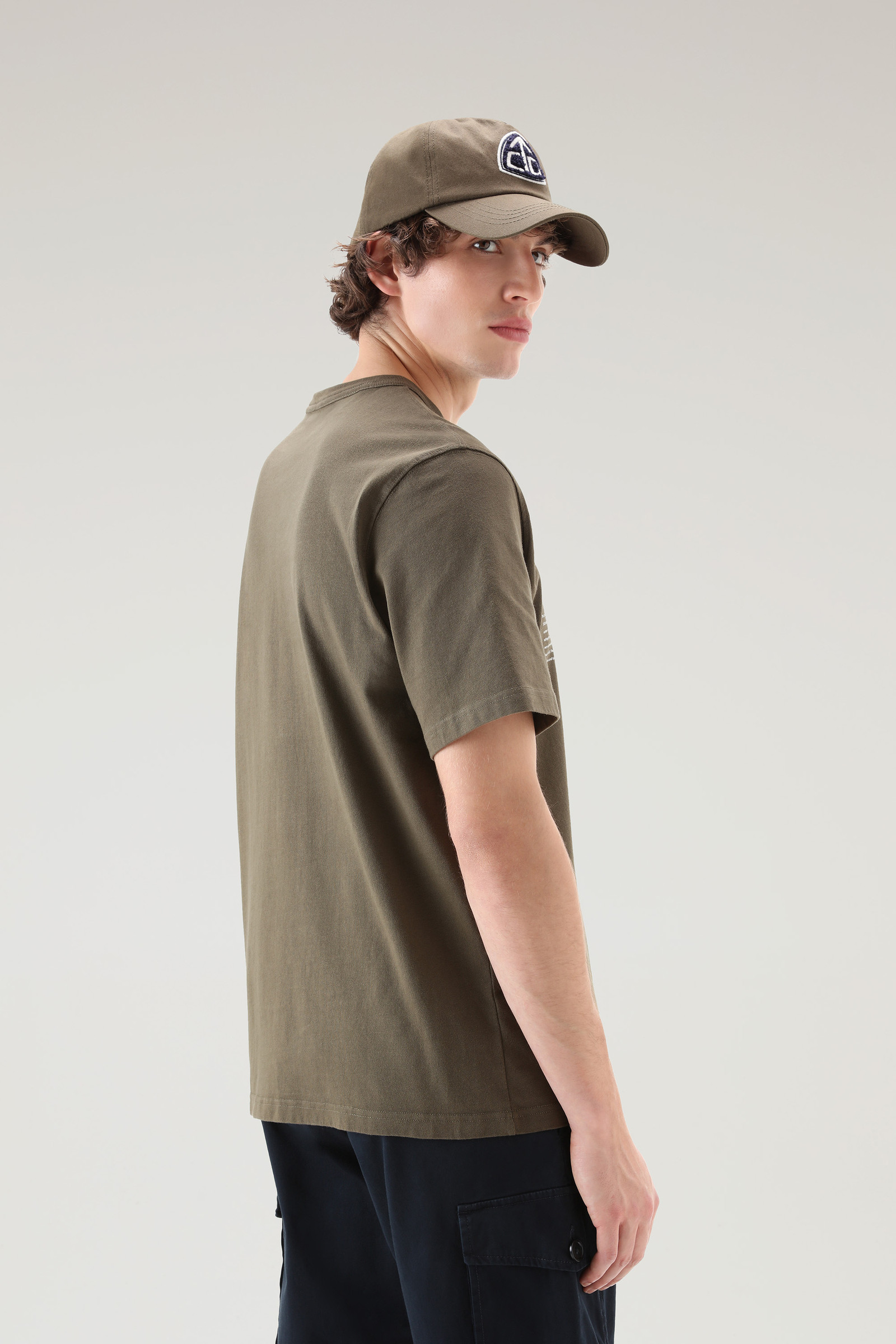 T-shirt U.S. Trails aus reiner Baumwolle grün photo 3 | Woolrich