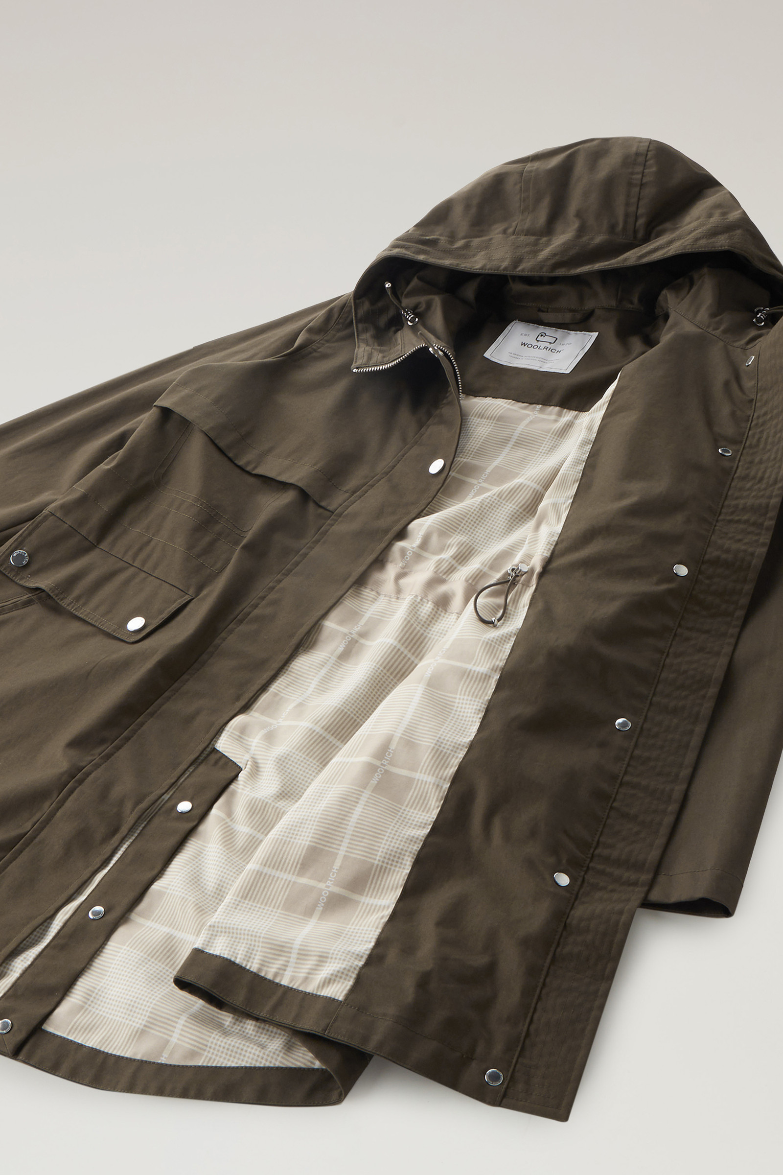 Havice Summer Parka in Pure Cotton Green photo 10 | Woolrich