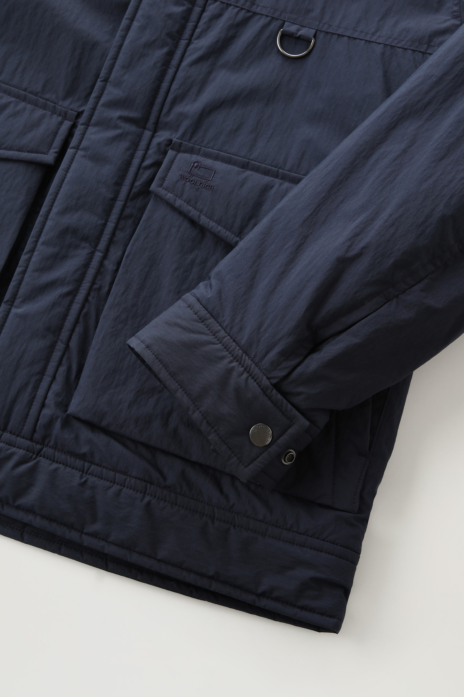 Ripstop Trucker Jacket with Sherpa Wool Lining Blue | Woolrich USA