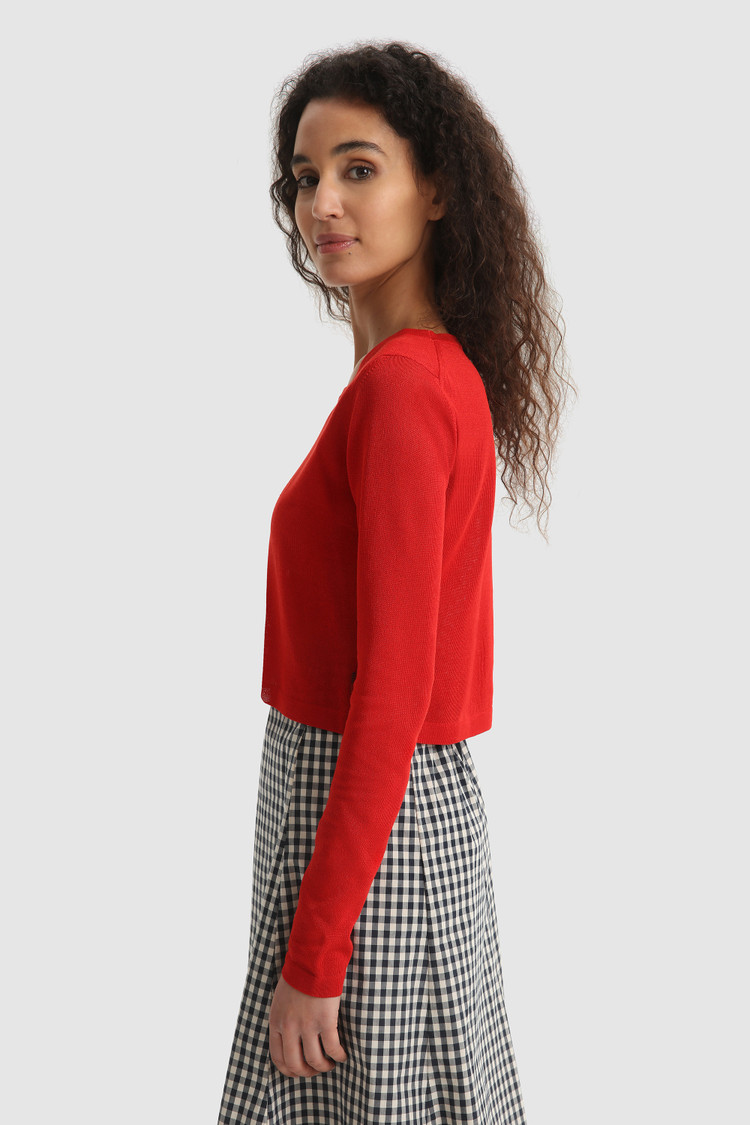 Maglia girocollo a manica lunga
