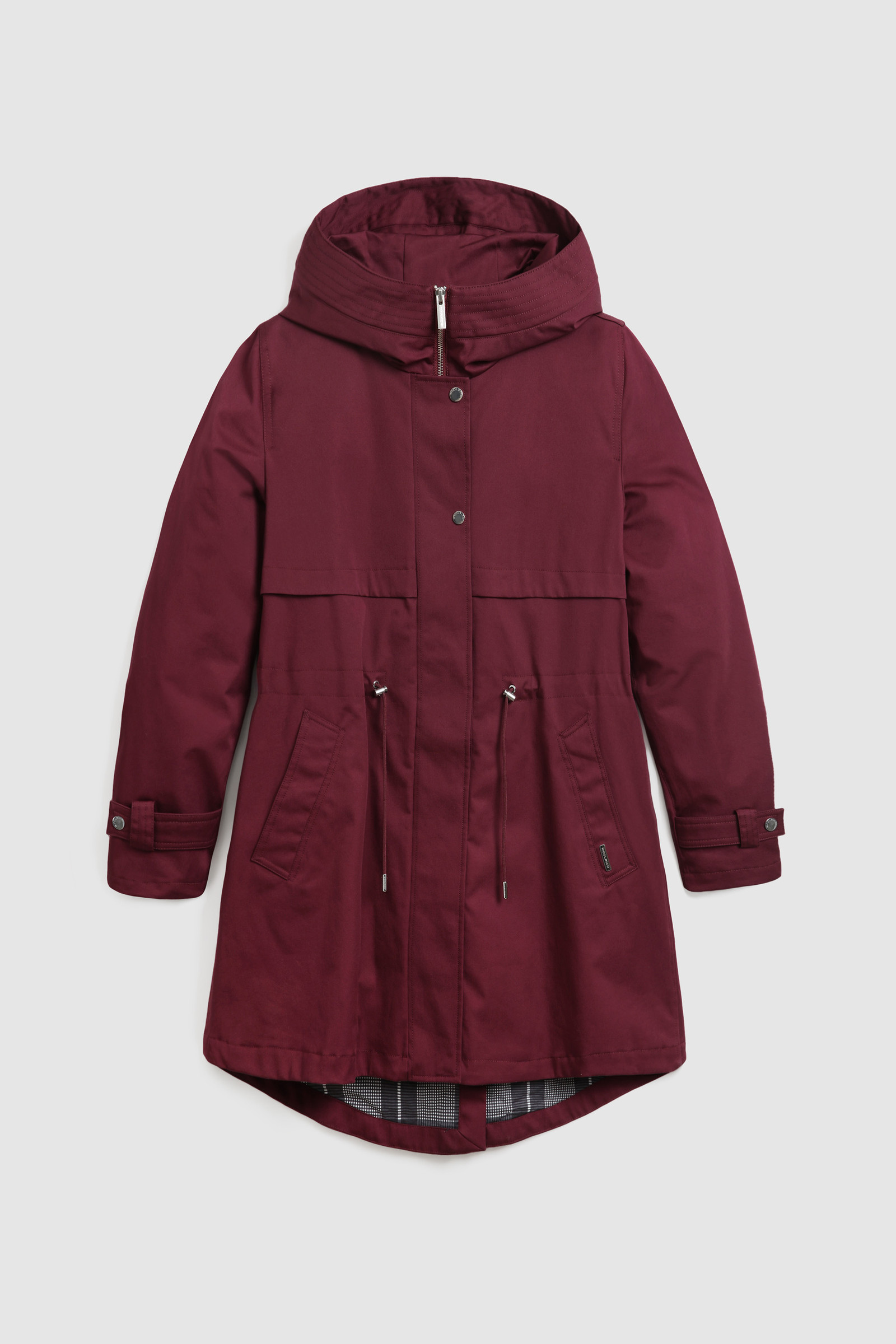 Parka légère Havice avec doublure à carreaux imprimés violet photo 4 | Woolrich