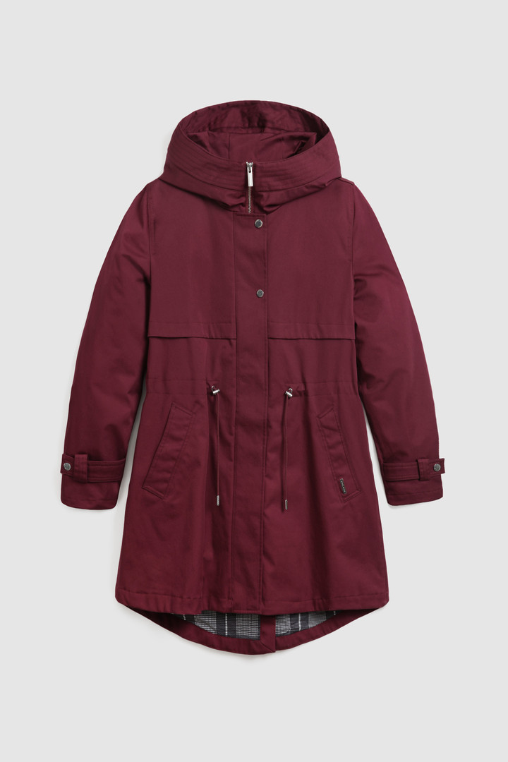 Parka légère Havice avec doublure à carreaux imprimés violet photo 4 | Woolrich