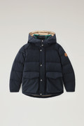 Boys' Quilted Taslan Down Jacket with Detachable Hood