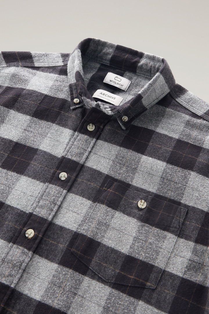 Traditional Flannel Check Shirt Gray photo 6 | Woolrich