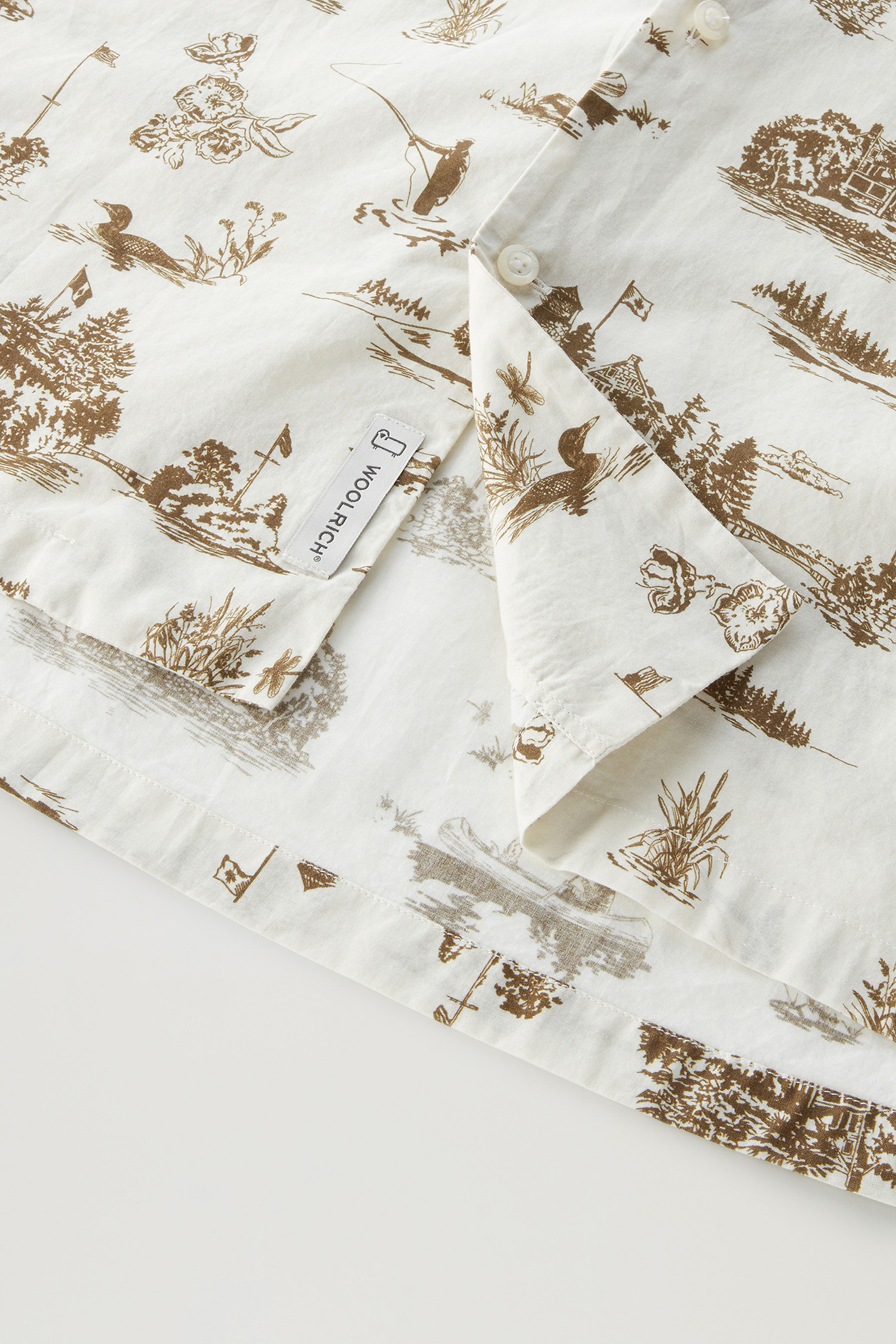 Kurzärmeliges Zavikon Shirt weiß photo 9 | Woolrich