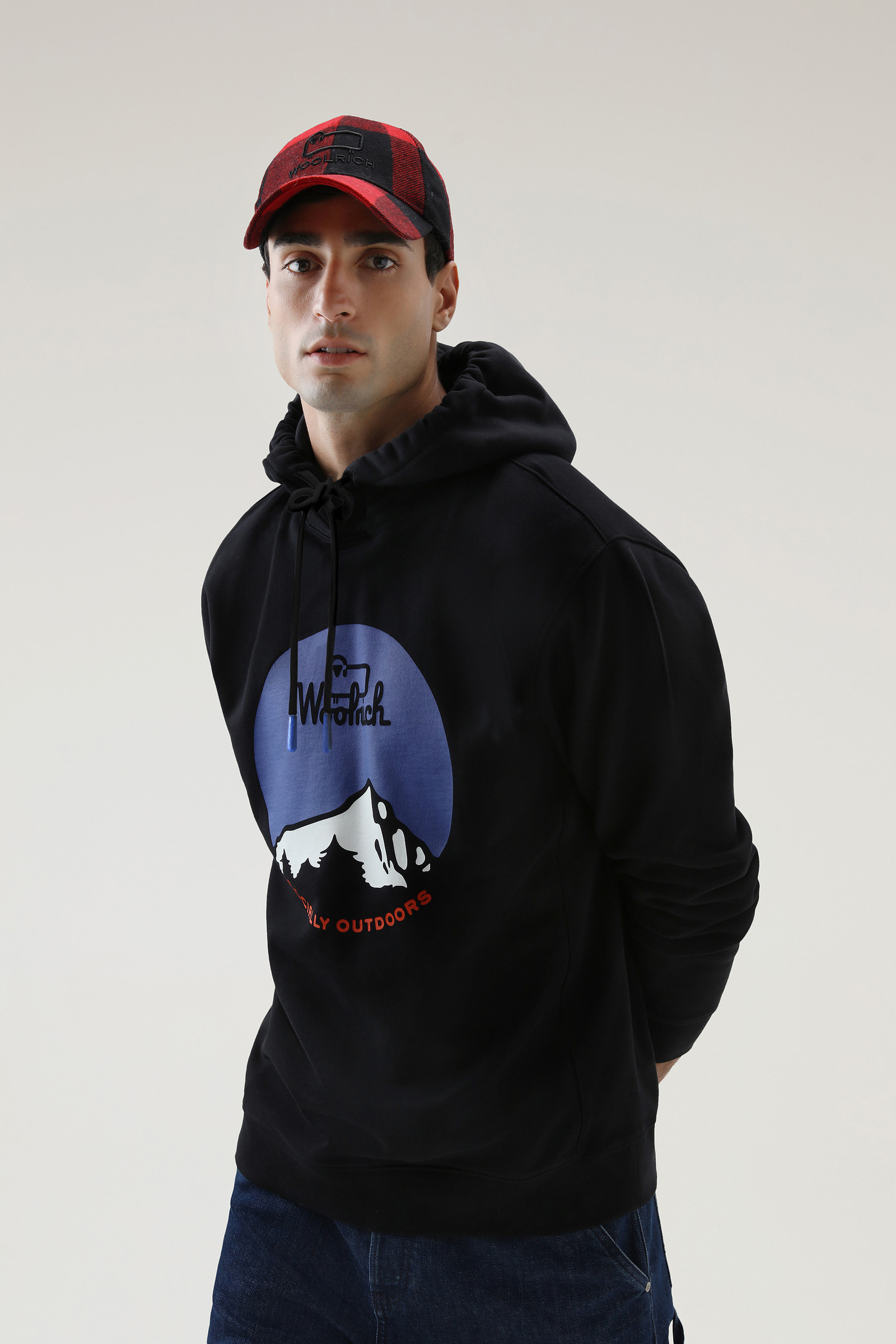 Sweat-shirt Foundation avec capuche noir photo 4 | Woolrich