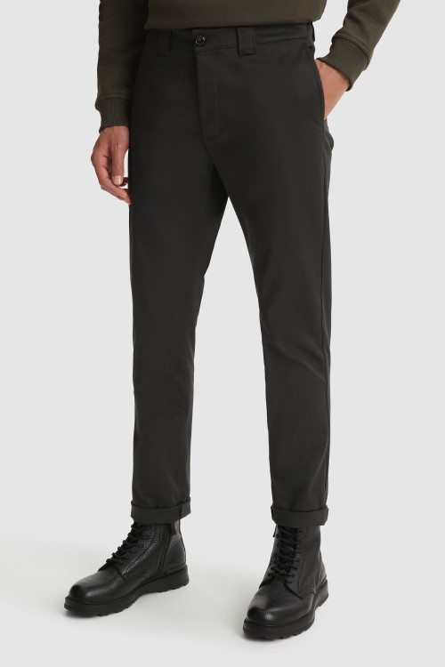 Amerikanische Chinohose aus Baumwolle Grau | Woolrich