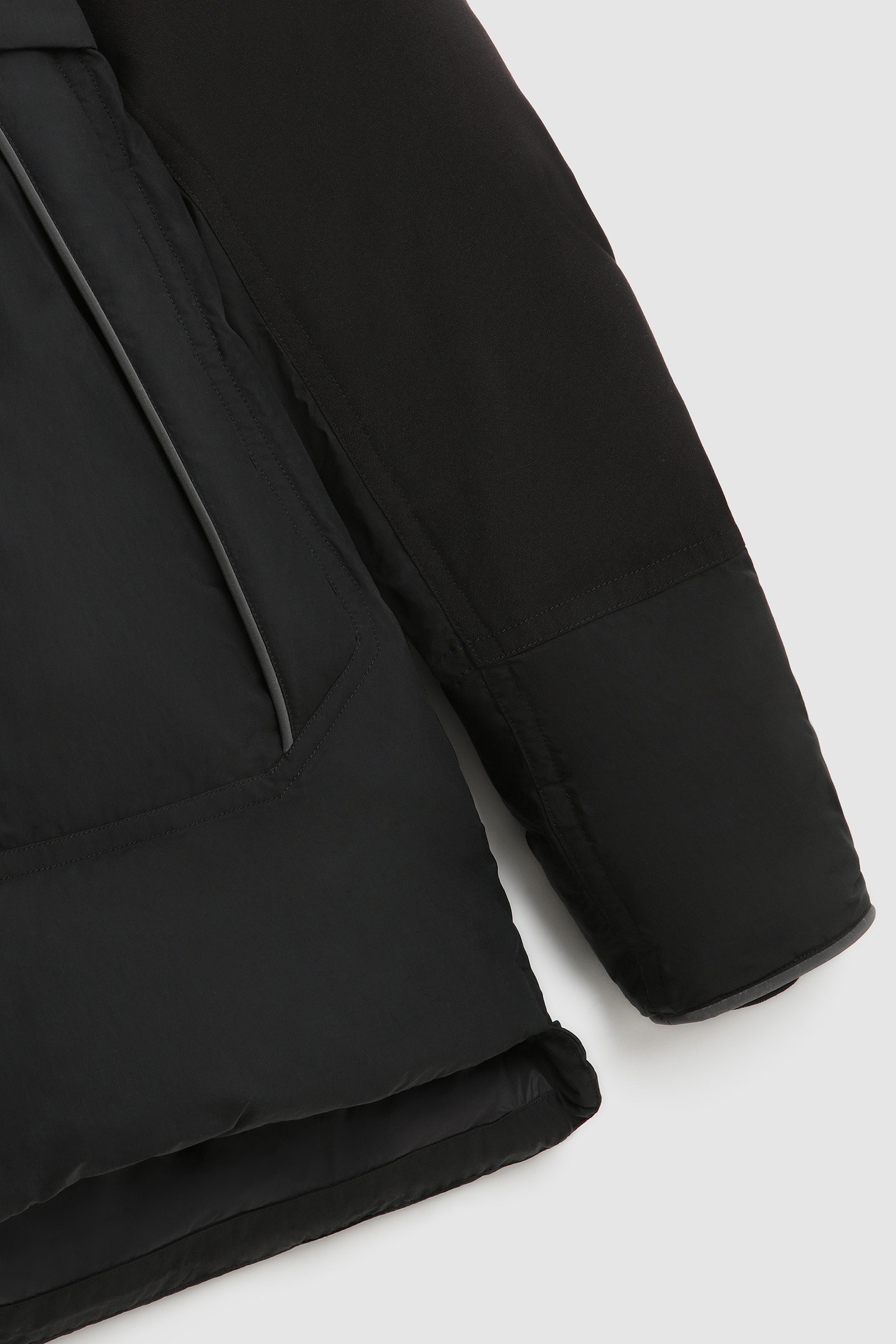 Teton Padded Jacket in Ripstop Cotton - Men - Black