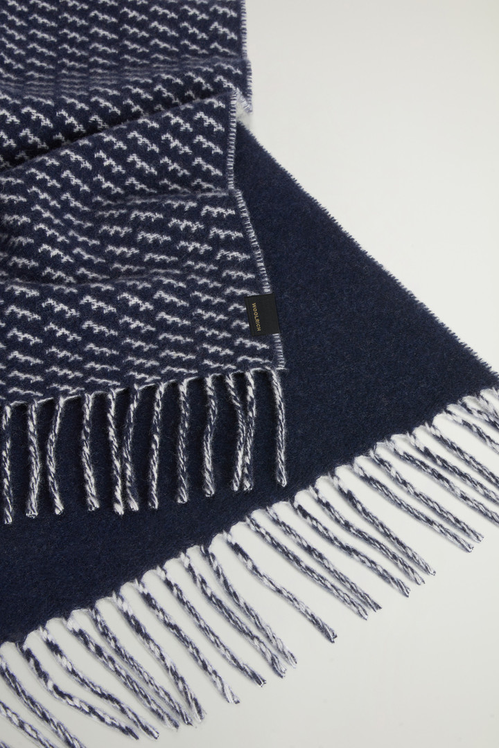 JACQUARD SCARF Blu photo 3 | Woolrich